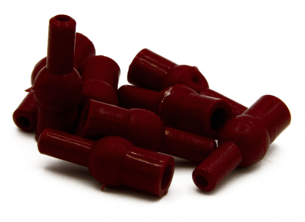 Lureflash Tulip Beads Red Approx 50 Per Pack (Carp Fishing, Devon Minnows) Fly Tying Materials